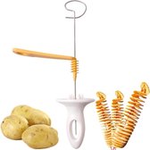 Bol.com Aardappelsnijder - Aardappelchipsmaker - Groentenmaker - Groentenspiraalsnijder - Tornado Spiraalaardappelsnijder - Spir... aanbieding