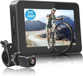 Caméra De Recul Vélo HD 1080P - Caméra Action WiFi Étanche Grand Angle 120° Avec Support Rotatif