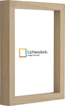 Cadre photo - Chêne - Profil de 3 cm de haut - Format photo 28x35 - ACRYLITE® antireflet - Art.no. 10106411528353