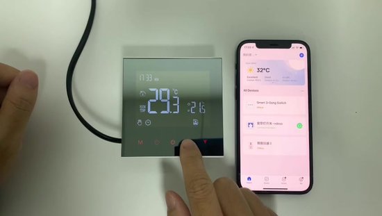 Smart RF wifi-thermostaat voor waterverwarming en elektrische