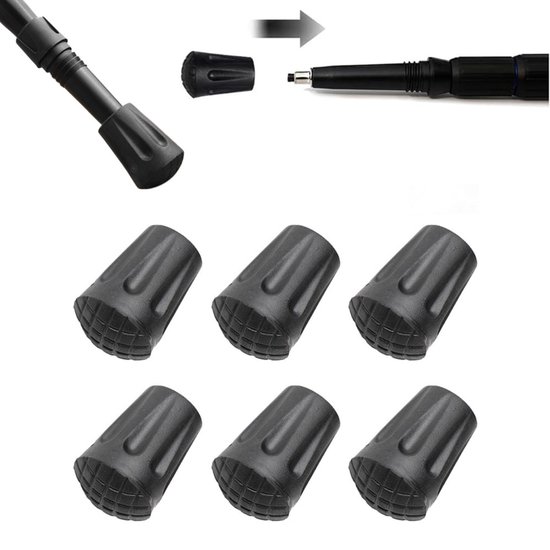 Foto: Classic canes wandelstok dop type q 16 mm rubber vierpoot wandelstokdop wandelstokdoppen dop rubberdop voor wandelstok