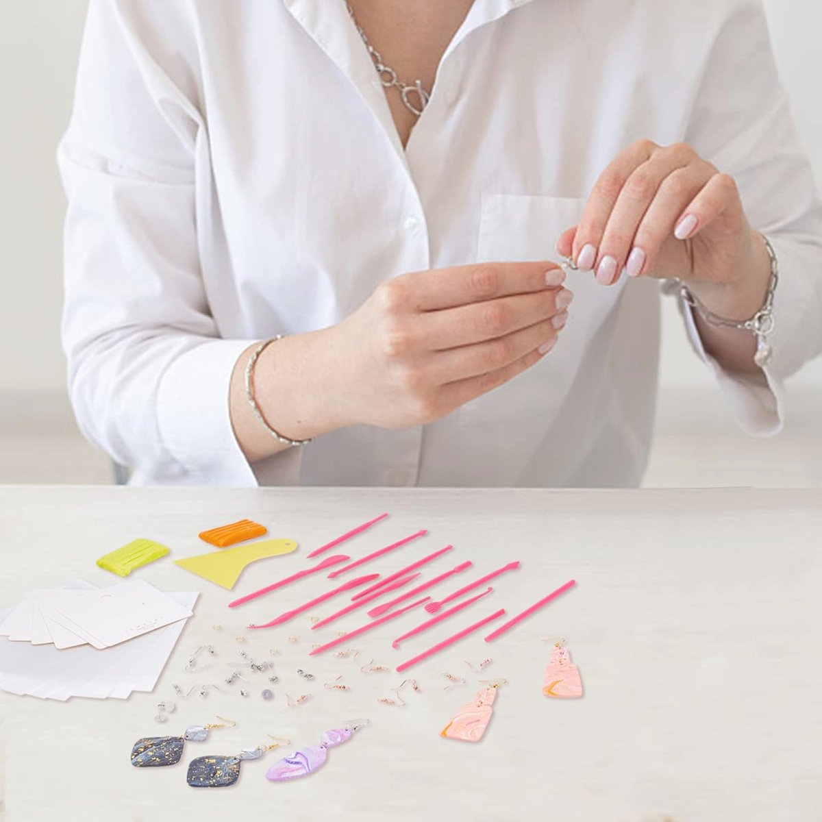 Arriettycraft Polymeer Klei Bladeren Textuur Vellen Voor Sieraden Maken - Blad Textuur Matten en Stempels Voor Oorbellen en Projecten