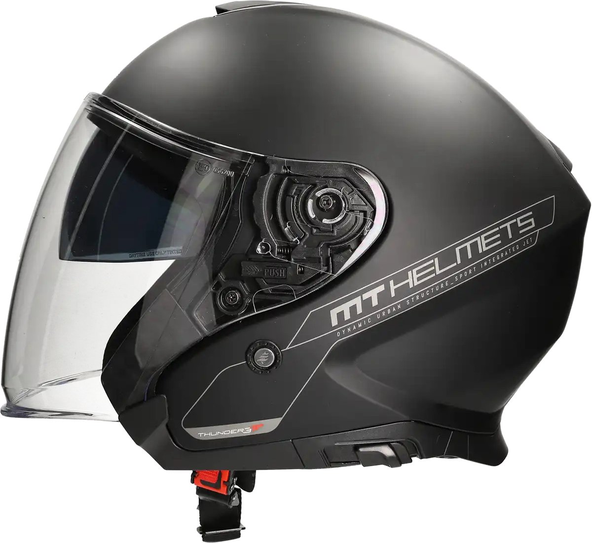 MT Helm Thunder III Jet mat zwart maat XS