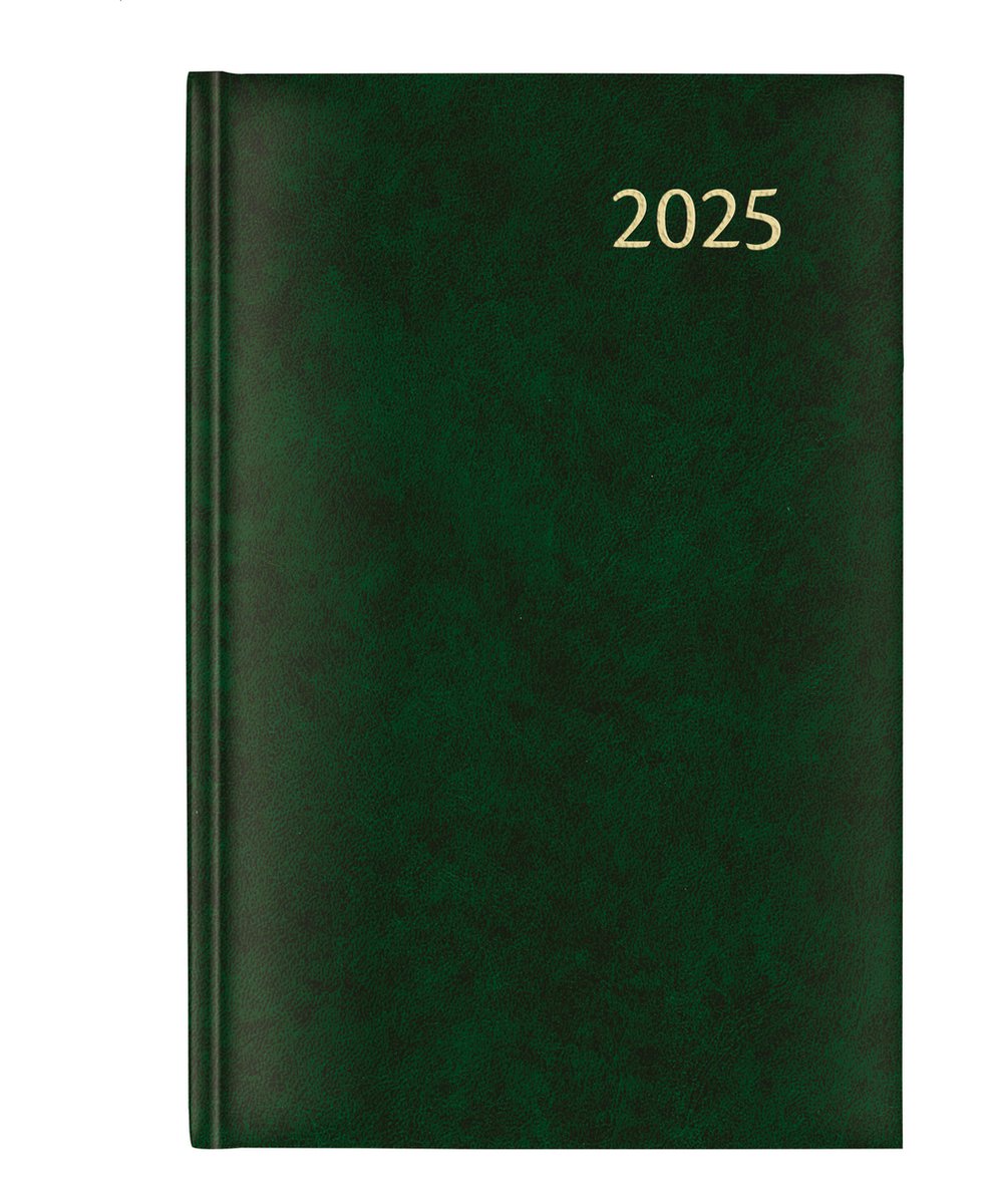 Bureau Agenda 2026 Amsterdam Daily - met 1 dag per pagina - omslag groen