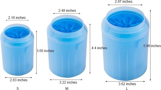 Bovista Hondenpoten Reiniger - Hondenpoten Schoonmaken - Honden Verzorging - Potenreiniger Hond - Poot Reiniger - Groen- Maat S