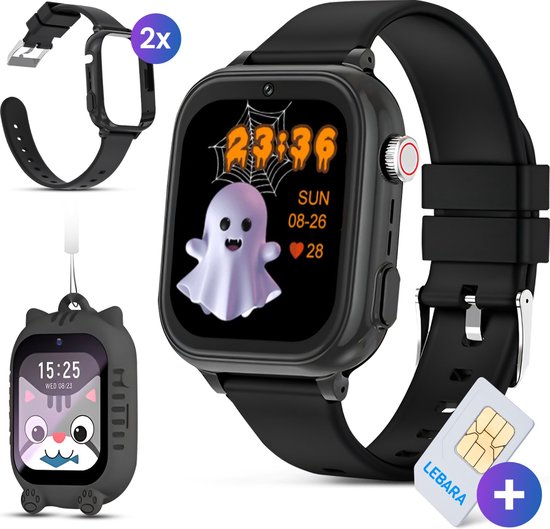 4G smartwatch kinderen – gps horloge – stappenteller – incl simkaart