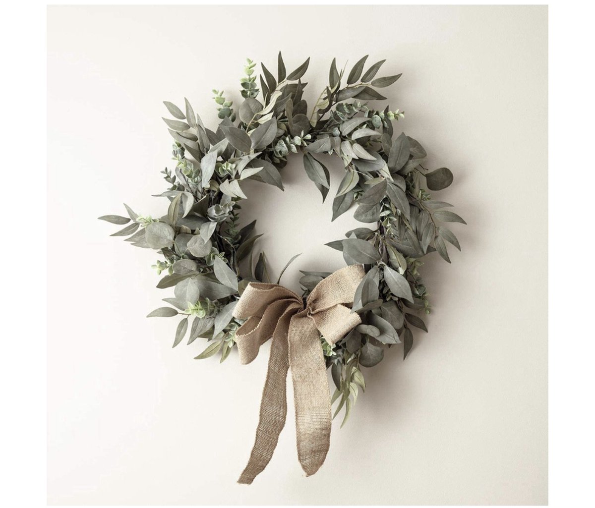 Kerstset 1,5 m eucalyptus - laurierkerstslinger & 50 cm kerstkrans