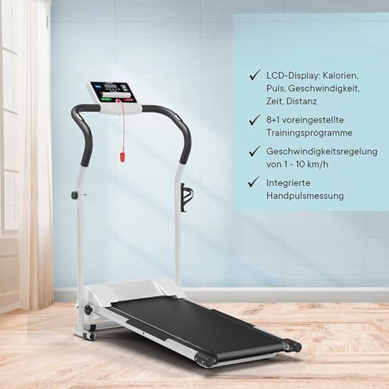 Tapis De Course Électrique Pliable 500w Avec Écran LCD Et Support Téléphone - Fitness - Cardio