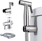 Montzys® RVS Bidet Set - Peri Bottle WC - Handdouche met Slang - Vaginale Douche Sproeier - Postpartum Spoelfles Spray