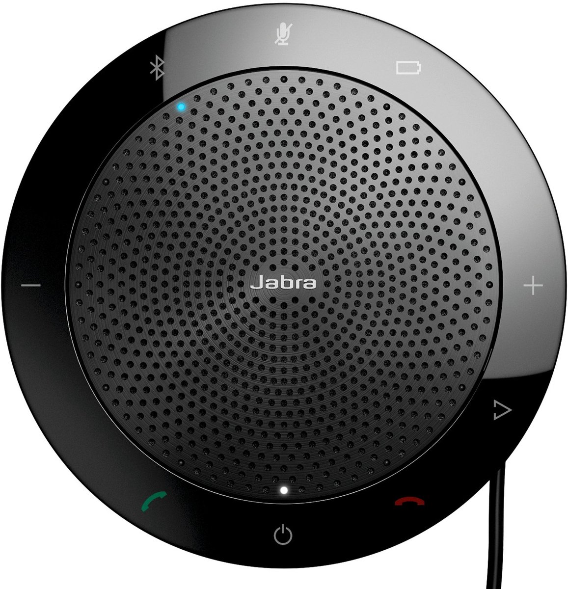 Jabra Speak 510+ UC – Draagbare Speakerphone – Bluetooth & USB – Inclusief Link USB-adapter – Conferentiespeaker met Microfoon – Geschikt voor alle UC-platforms – Zwart