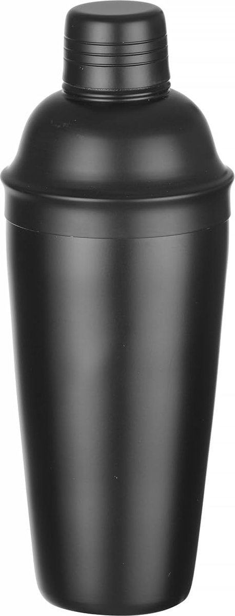 Goedkoopste Luvetrex ® Cocktailshaker, BarUp, met geïntegreerde zeef, 3-delig, matte uitvoering, Shaker, cocktailmixer, 0,8 l, ø 90 x 240 mm, roestvrij staal, zwart