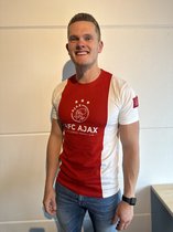 T-Shirt Kids Ajax Rouge Wit Logo 176 - T-shirt Ajax