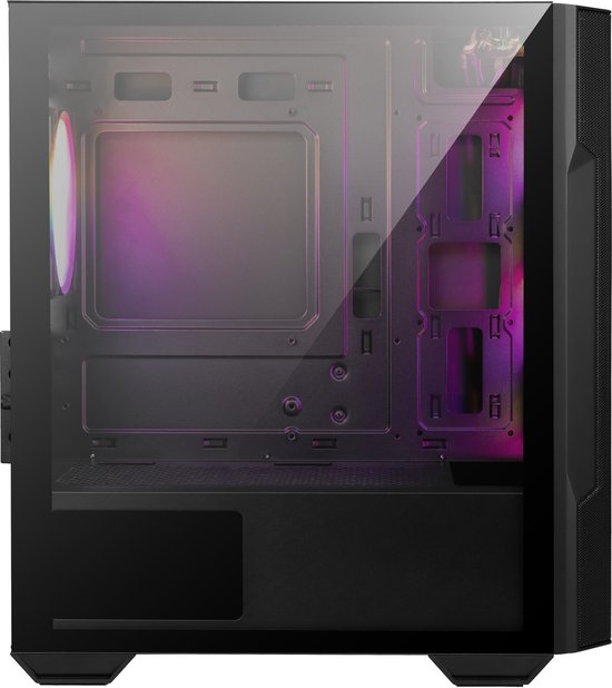 CORSAIR 3500X ARGB Mid-Toren ATX PC-Behuizing - Panoramisch Gehard Glas - Omgekeerde Aansluiting Moederbordcompatibel - 3x CORSAIR RS120 ARGB Ventilatoren Inbegrepen - Zwart