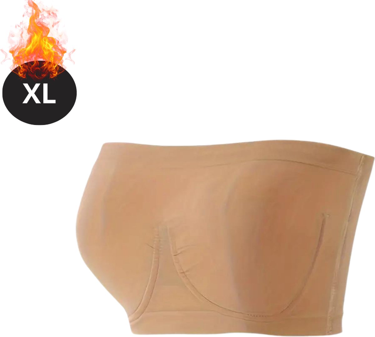 Bovista BH Zonder Beugel - Zonder Bandjes - Push-up Bh's - Comfort Beha - Comfortabel - Sterk - Yoga - Dames - Khaki