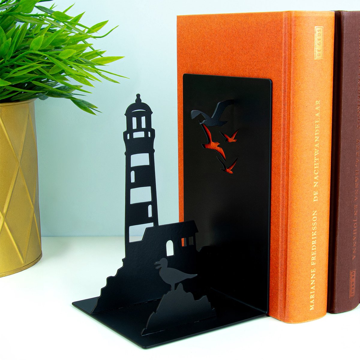 Balvi Vuurtoren Boekensteun van Balvi Zwart