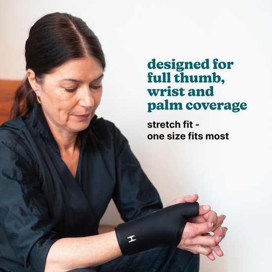 HoMedics Hot and Cold Compression Sleeve Voor de Pols - Padel of Tennis Blessure - koeling sleeve - cooling - Warm & koud - Polsblessure - zwellingen - Super Flexibel en Duurzaam - Gaat Lang Mee