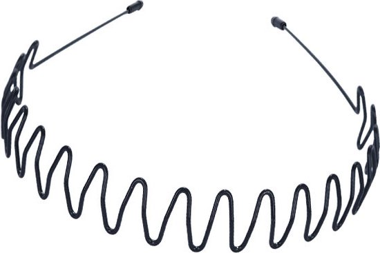 Lot De 6 Serre-tête Métal Unisexe - Styles Ondulés, Spirale, Zigzag - Élastique Pour Sport, Quotidien