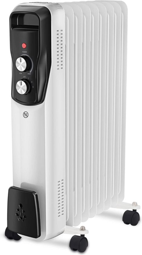Lexium Olieradiator met Thermostaat - Elektrische kachel - Oliegevulde radiator - Olieradiator elektrisch - Olie radiator