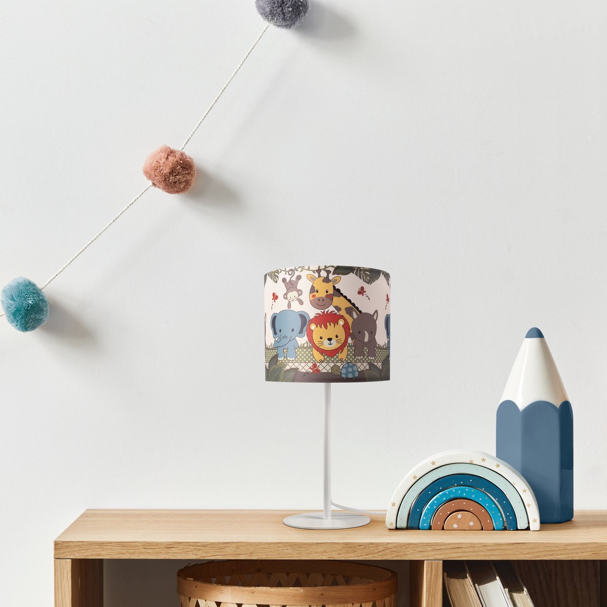 Paco Home-Tafellamp-Dieren-Speelkamer-Verlichting-Speelkamer-Nachtlamp-Kraam cadeau