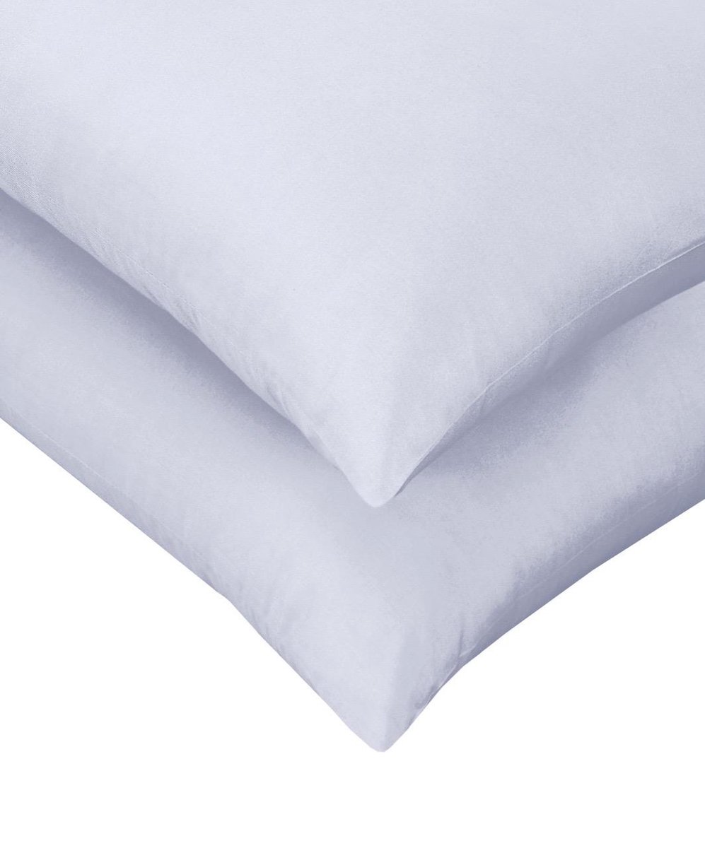 SweetSleeping Kussenslopen Set van 2x stuks - 60 x 70cm - Wit - 100% Katoen - Antiallergisch - Ademend - Kussensloop