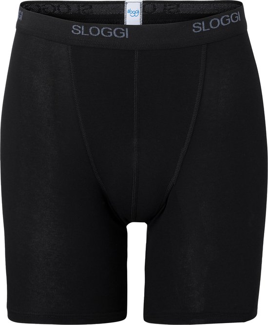 sloggi men Basic Heren Boxershort lange pijp - Zwart
