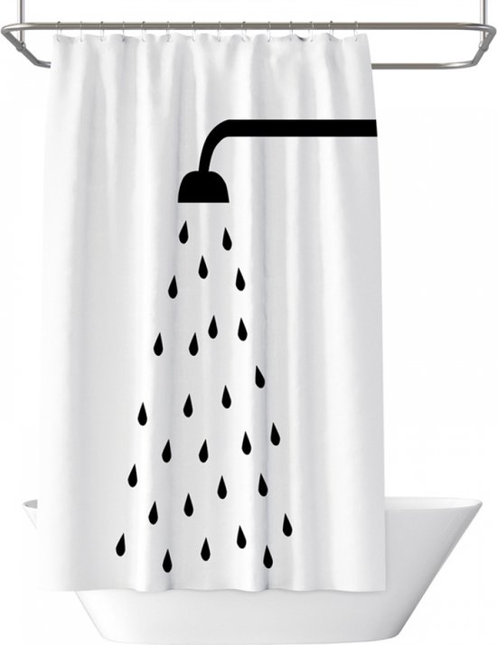 IKEA BOTAREN douchegordijnstang 120-200 cm wit