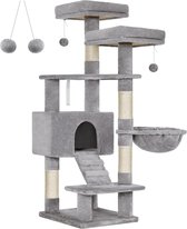 Bol.com MIRA Home - Krabpaal - Kattenboom - Kattenhuis - Kattenmand - Katten - ‎50x45x142cm aanbieding