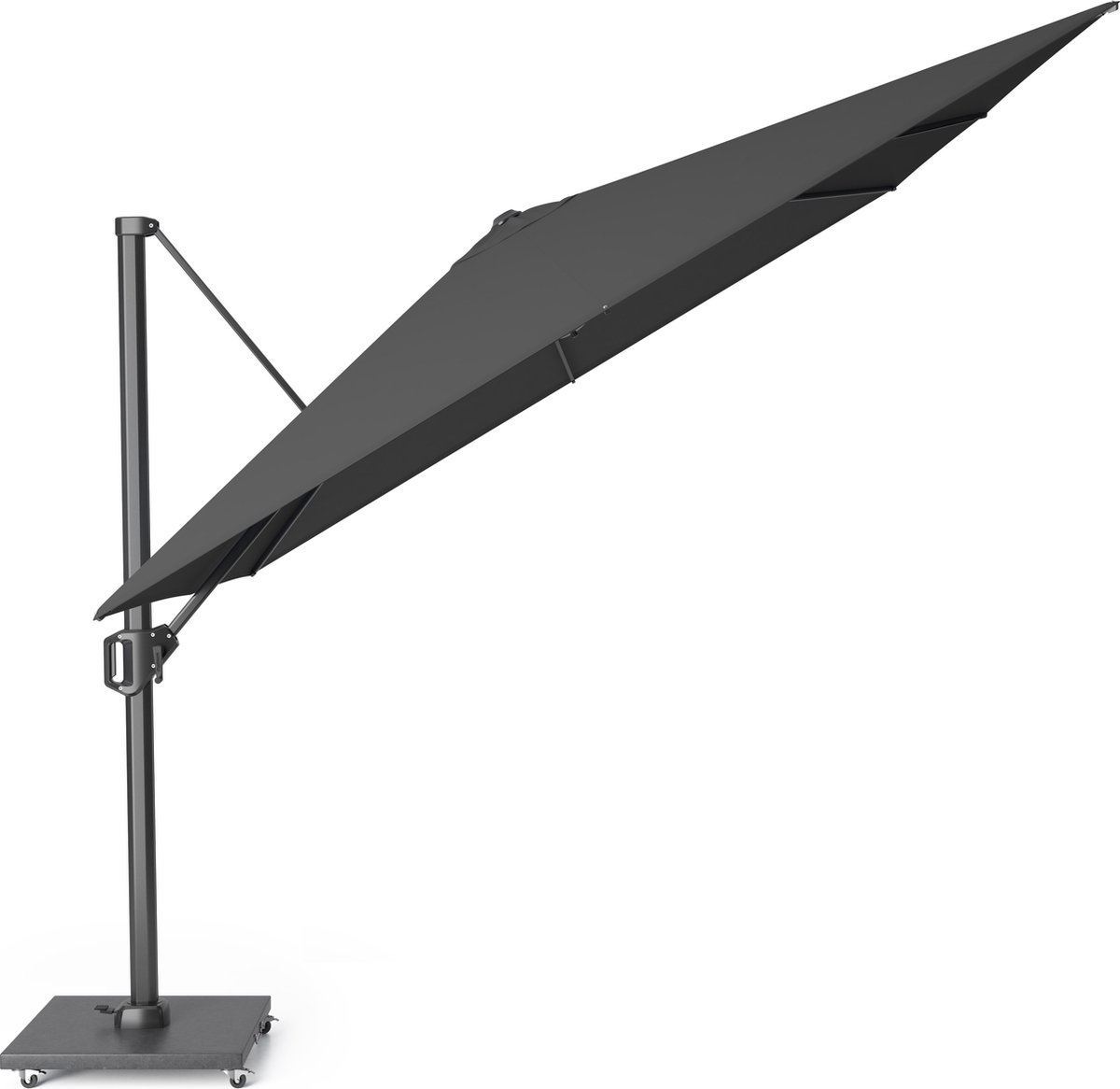 Platinum Challenger T1 Zweefparasol Premium 3x3 m. - Faded black