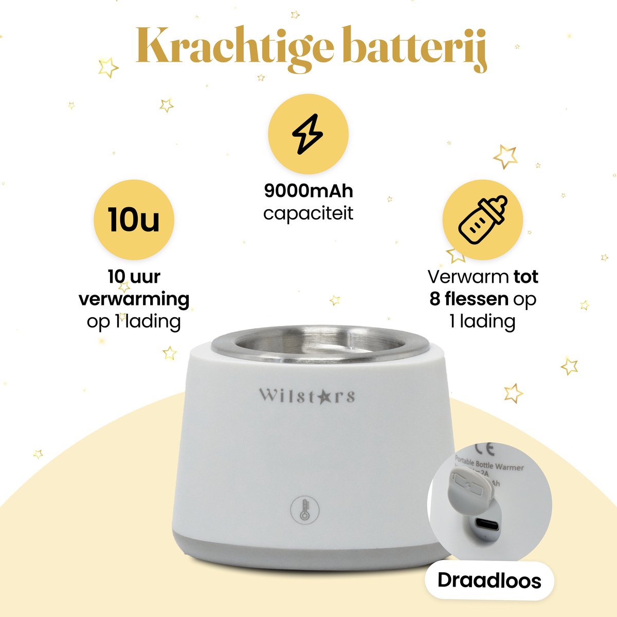 Draagbare Flessenwarmer van WanderS - 500MLFlessenwarmer voor Onderweg Draagbare Flessenwarmer van WanderS - 500MLFlessenwarmer voor Onderweg