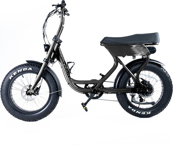 Grandeux Xcite - Elektrische Fatbike - 20 inch - 250W motor - Actieradius tot 80 km - 7 versnellingen - Hydraulische schijfremmen - 480Wh accu - Zwart — afbeelding 2