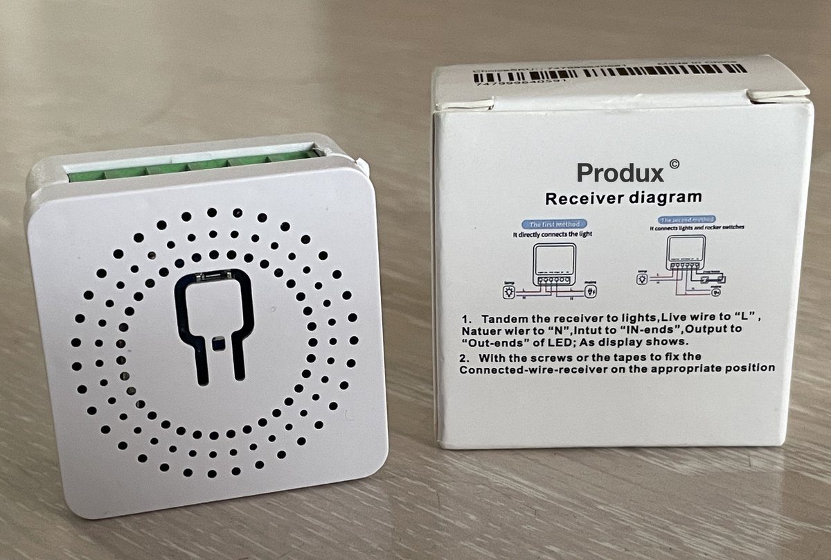Mini Remote Switch - Rf 433Mhz Domotica inbouwschakelaar en Smart Home - 16A