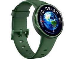 Smartwatch Kinderen – Stappen – Hartslag – Calorieën – Slaap Monitor – Legergroen