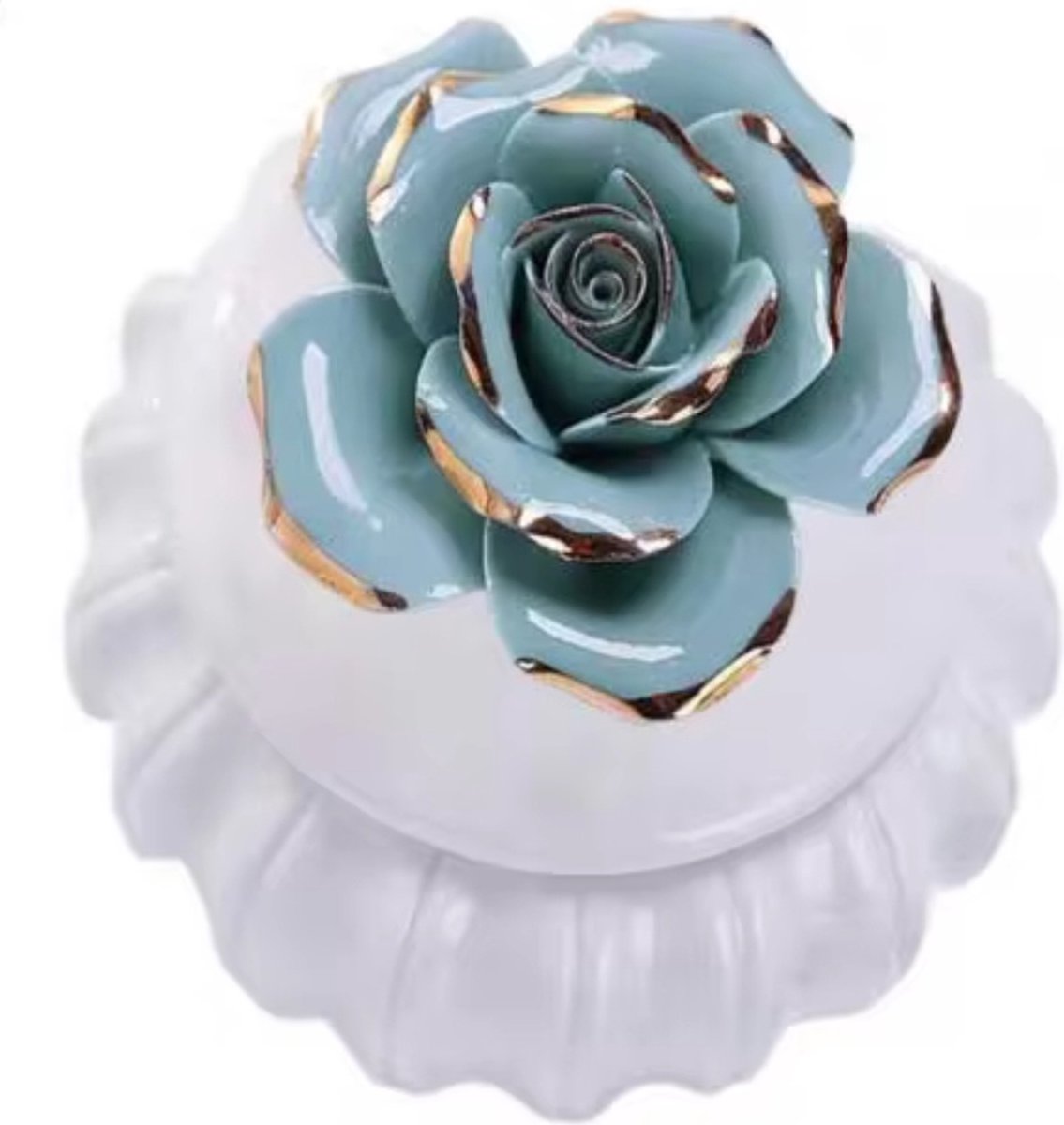 Goedkoopste Juwelendoosje Tandendoosje Bloem Blauw