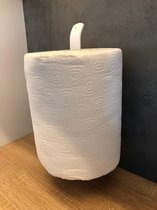 Bol.com Keukenrolhouder - praktische rolhouder zonder boren - zelfklevend - wit - 28 cm - compatibel met rol papieren handdoek -... aanbieding