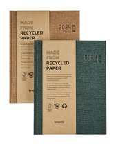 Brepols Agenda 2024 • Ecotiming • Gerecycleerd papier • Gebonden • 17,1 x 22 cm • Groen