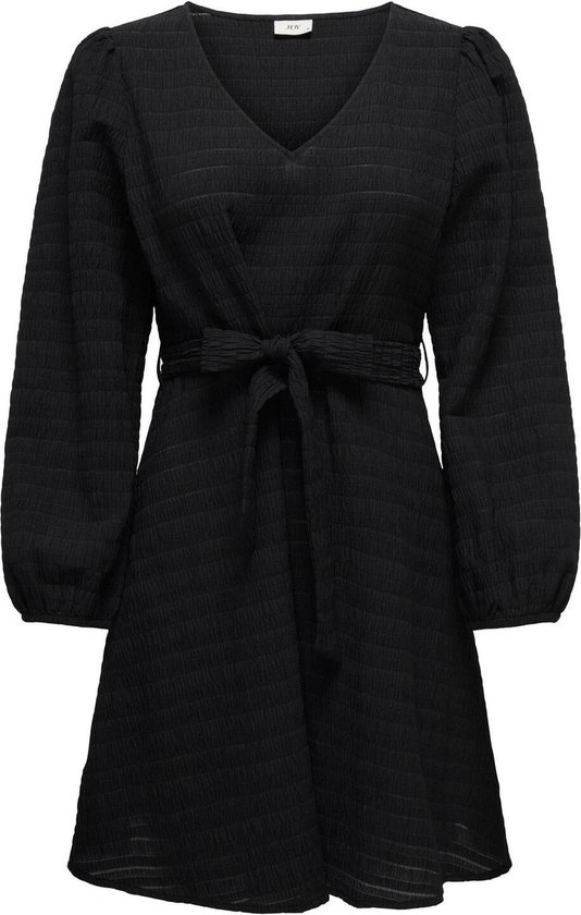 Jacqueline de Yong Jurk Jdysigne L s Dress Wvn 15300407 Black Dames Maat XS bol