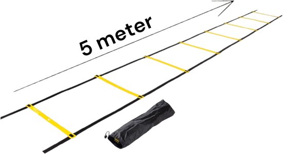 Padisport Sportladder 3 Meter - Sportladder - Trainingsladder - Agility Ladder - Voetbal Training Artikelen - Loopladder - Speedladder - Fitness Ladder - Agility