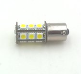 2x BAY15d-18x5050smd- Wit 10-36v duplo (combinatie achter- en remlicht)