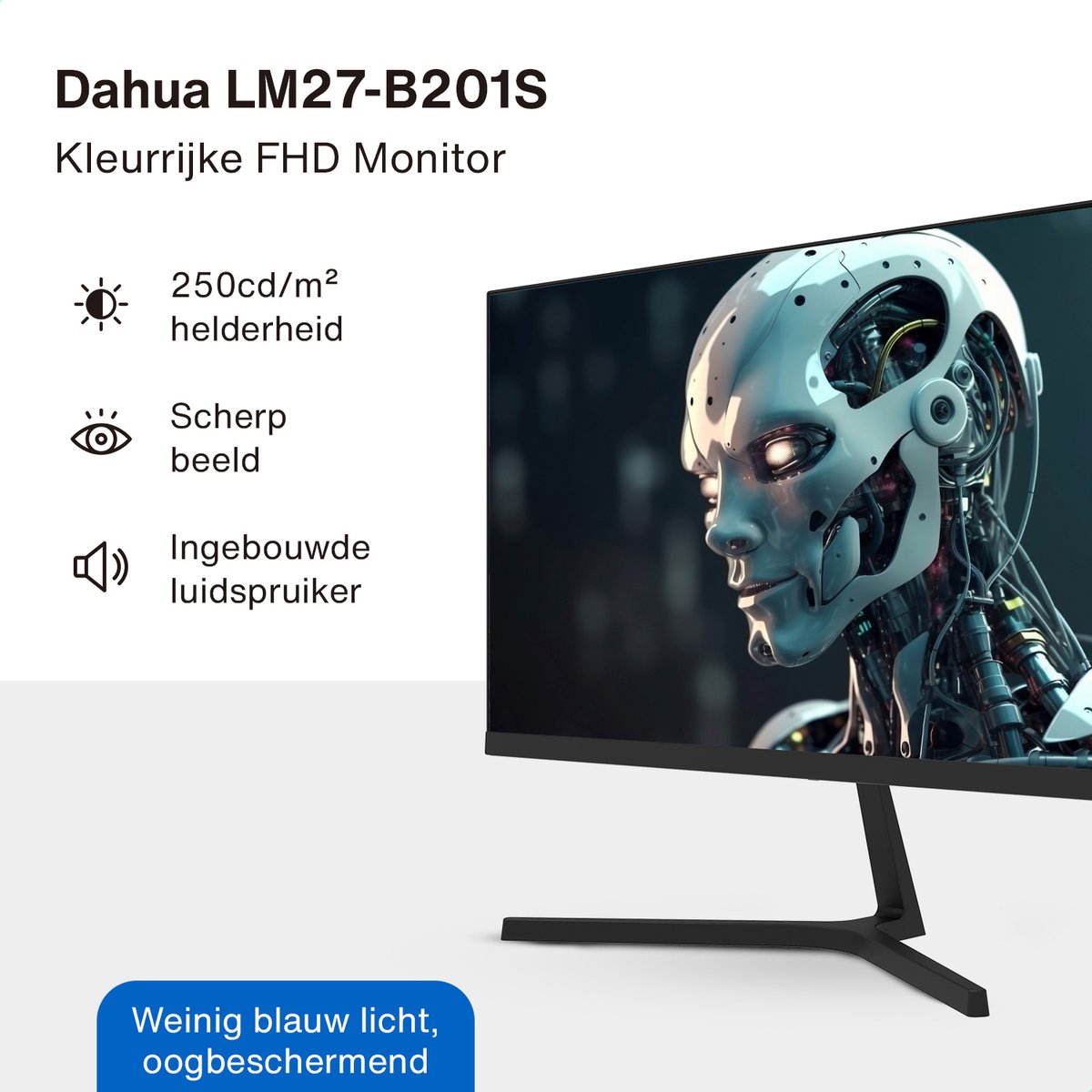 MONITOR DAHUA 27P DHI-LM27-B201S NEGRO GARANTIA 12M CON EL FABRICANTE