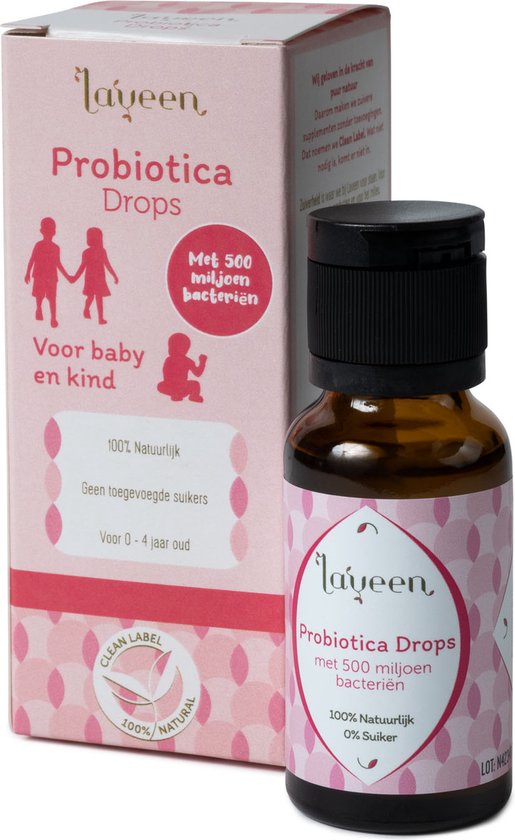 Bio Probiotica Drops - voor baby en kind - 100% natuurlijk - 0% suiker - BIO gecertificeerd