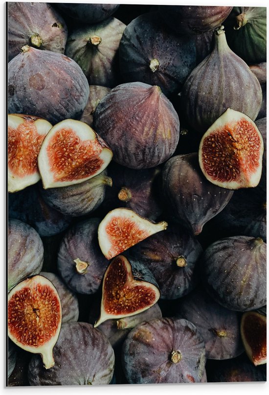 Dibond - Eten - Vrucht - Pitjes - Hart - 40x60 cm Foto op Aluminium (Met Ophangsysteem)