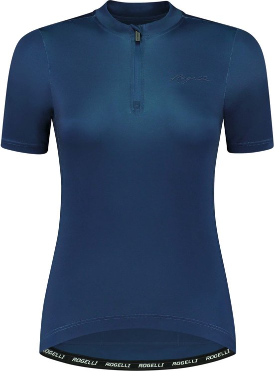 Rogelli Core Fietsshirt Dames - Korte Mouwen - Wielrenshirt - Donkerblauw - Maat L