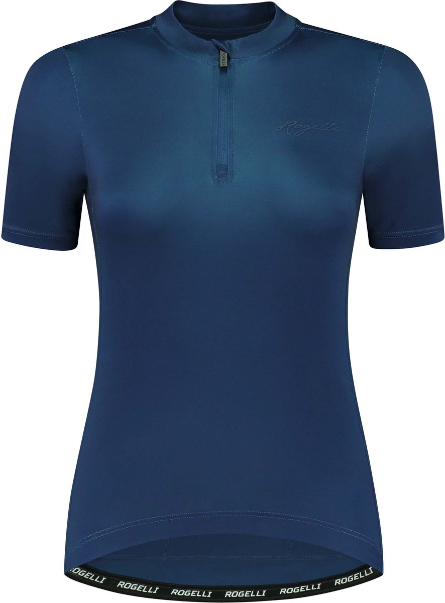 Rogelli Core Fietsshirt - Korte Mouwen - Dames - Donker Blauw - Maat L - Rogelli