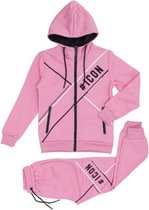 Filles Survêtement | Ensemble de jogging Icon Pink, disponible de la taille 104 à 164