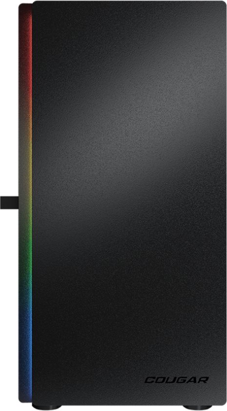 Cougar Purity RGB Black Mini Tower PC Gaming behuizingen met ARGB Fan - Zwart