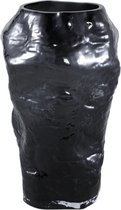 PTMD Riley Vaas - 18x18x30 cm - Glas - Zwart