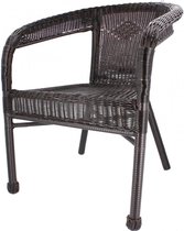 Garden Line - Chaise de jardin - 60x42x73 cm - rotin - marron