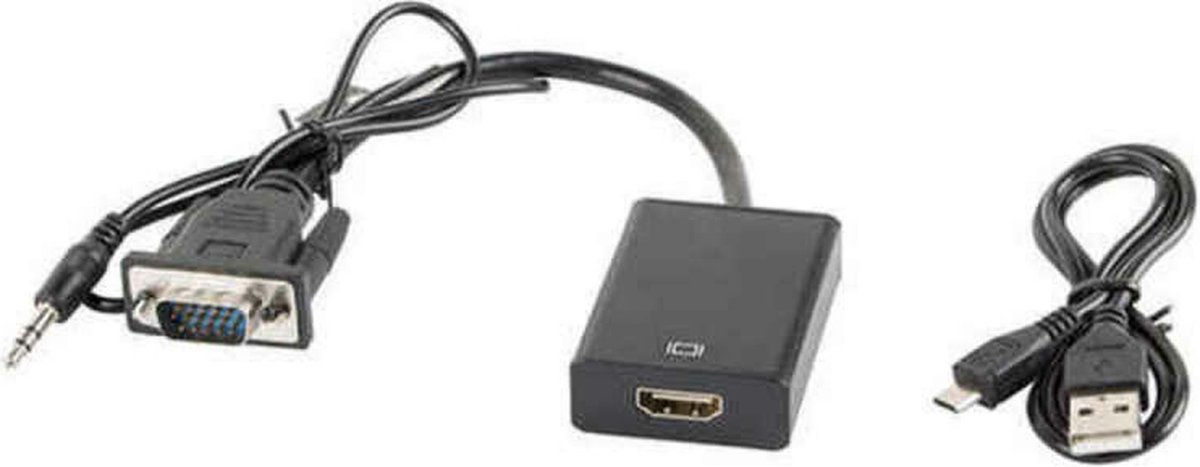 HDMI to VGA Adapter Lanberg AD-0021-BK