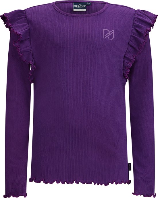 Retour jeans Vera Meisjes T-shirt - bright purple - Maat 146/152