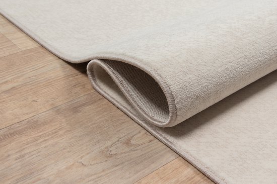 CARPETIA Modern Designertapijt Grijs Goud Abstract Takken - 80 X 300 Cm